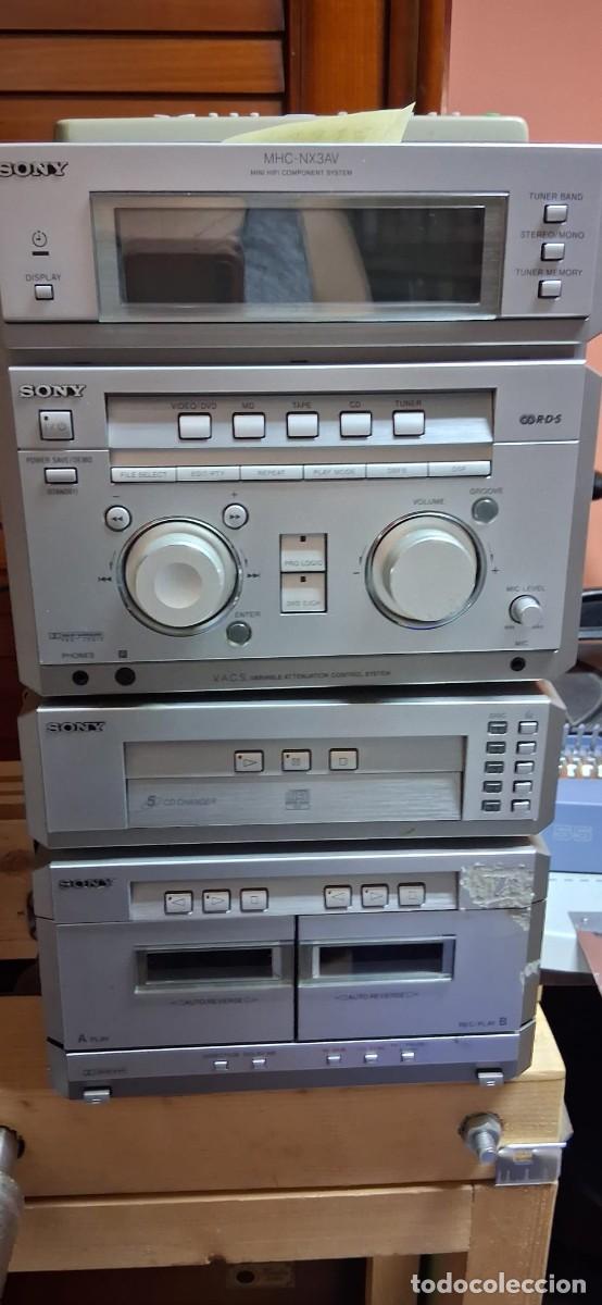 Casetes antiguos: Regalo equipo de m&uacute;sica Sony MHC-NX3AV (No funciona) + Mando a distancia