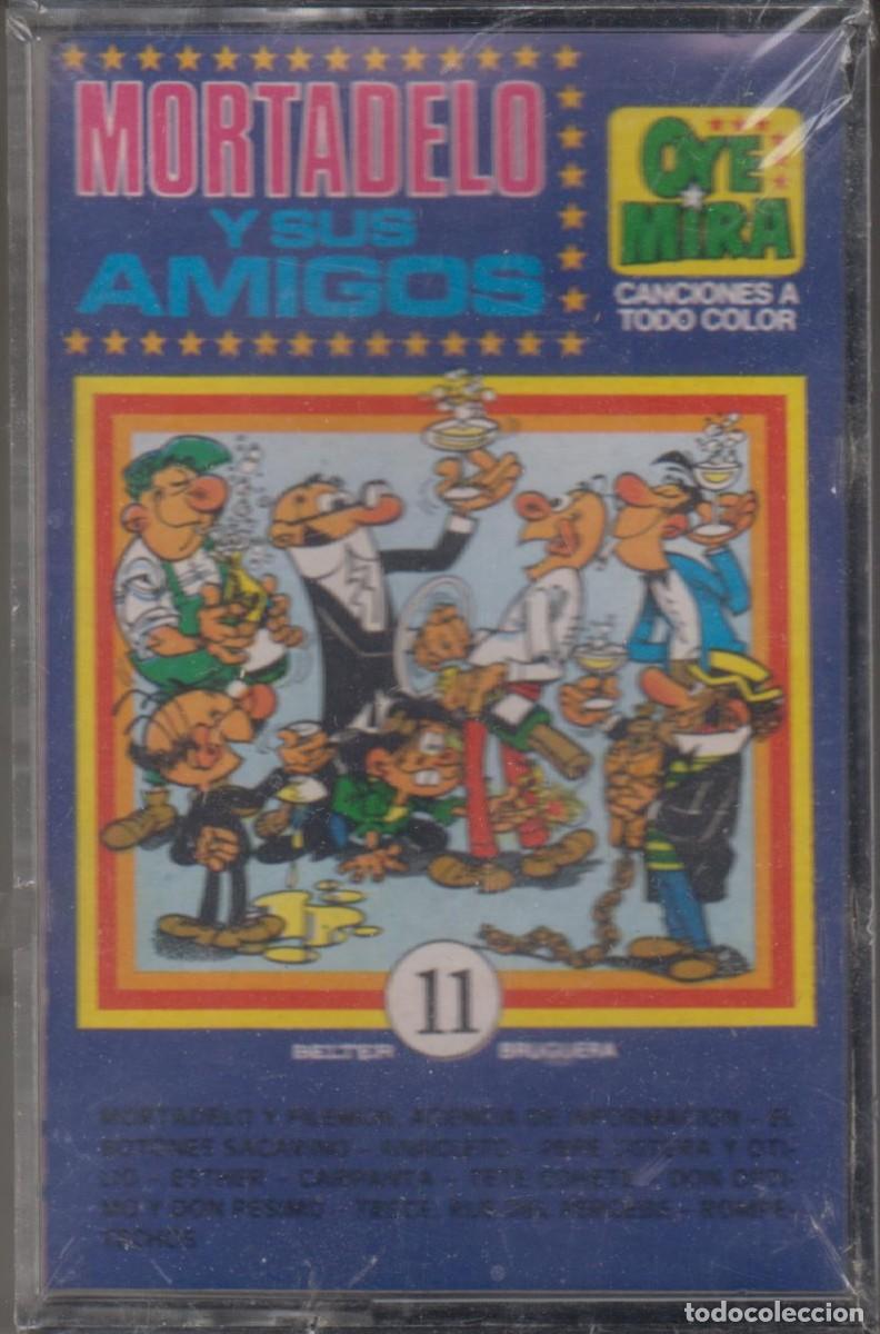 Casetes antiguos: Mortadelo y sus amigos cassette 1981 Oye Mira 11 (Precintado) Parchis Regaliz Grupo Nins