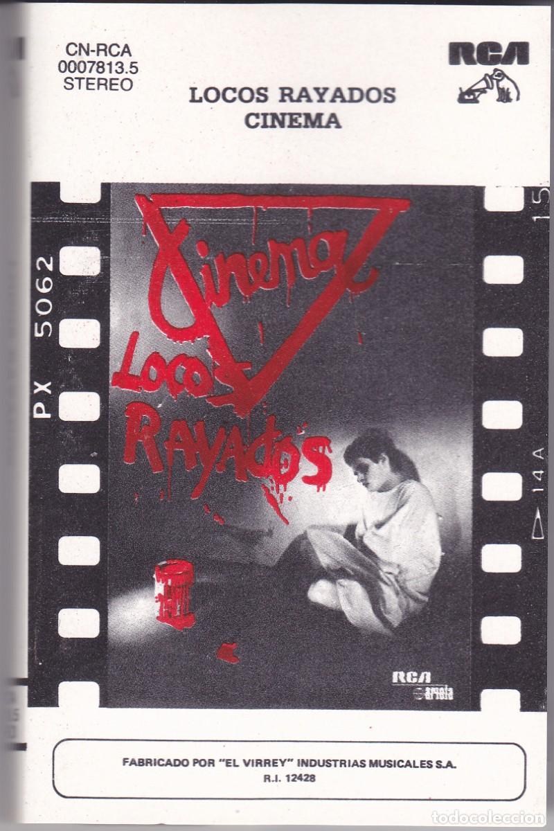 Casetes antiguos: CINEMA &ndash; Locos Rayados &ndash; 1986 &ndash; edici&oacute;n peruana &ndash; CASETE ORIGINAL NUEVO