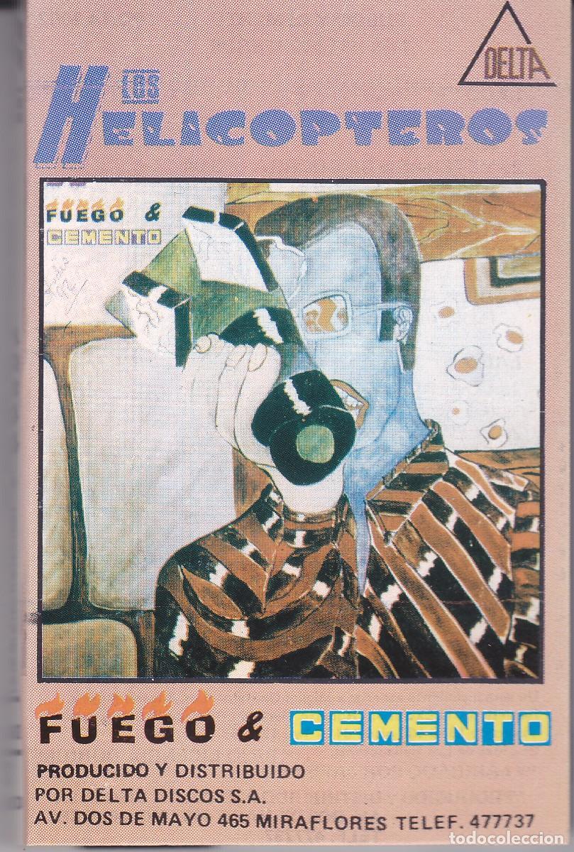 Cassette antiche: LOS HELIC&Oacute;PTEROS &ndash; Fuego y Cemento &ndash; 1987 &ndash; CASETE ORIGINAL NUEVO &ndash; edici&oacute;n peruana