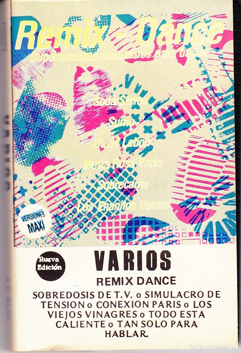 Casetes antiguos: REMIX DANCE &ndash; Supersucesos remixeados para bailar &ndash; 1986 &ndash; CASETE ORIGINAL NUEVO &ndash; edici&oacute;n peruana