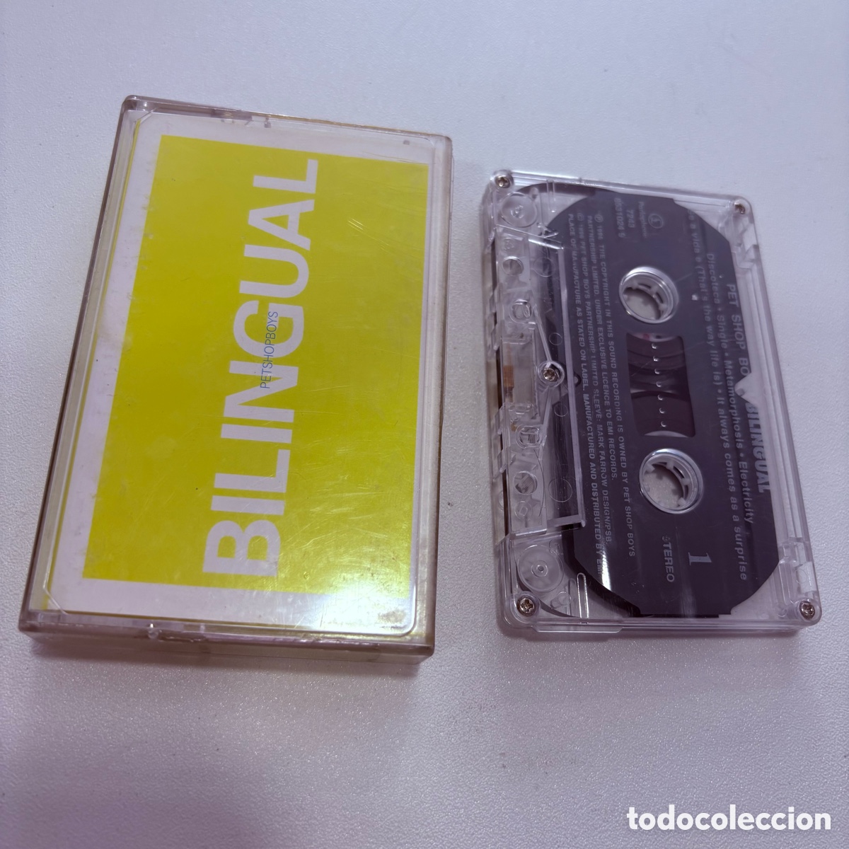 Casetes antiguos: cinta cassette Pet Shop Boys &lrm;&ndash; Bilingual edicion UK de 1996