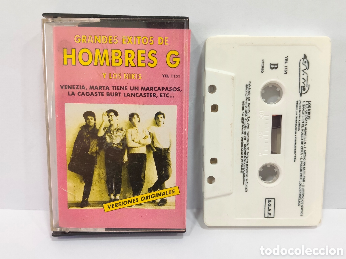 Casetes antiguos: CINTA CASSETTE HOMBRES G MARTA TIENE UN MARCA PASOS VENECIA GRABACION ORIGINAL