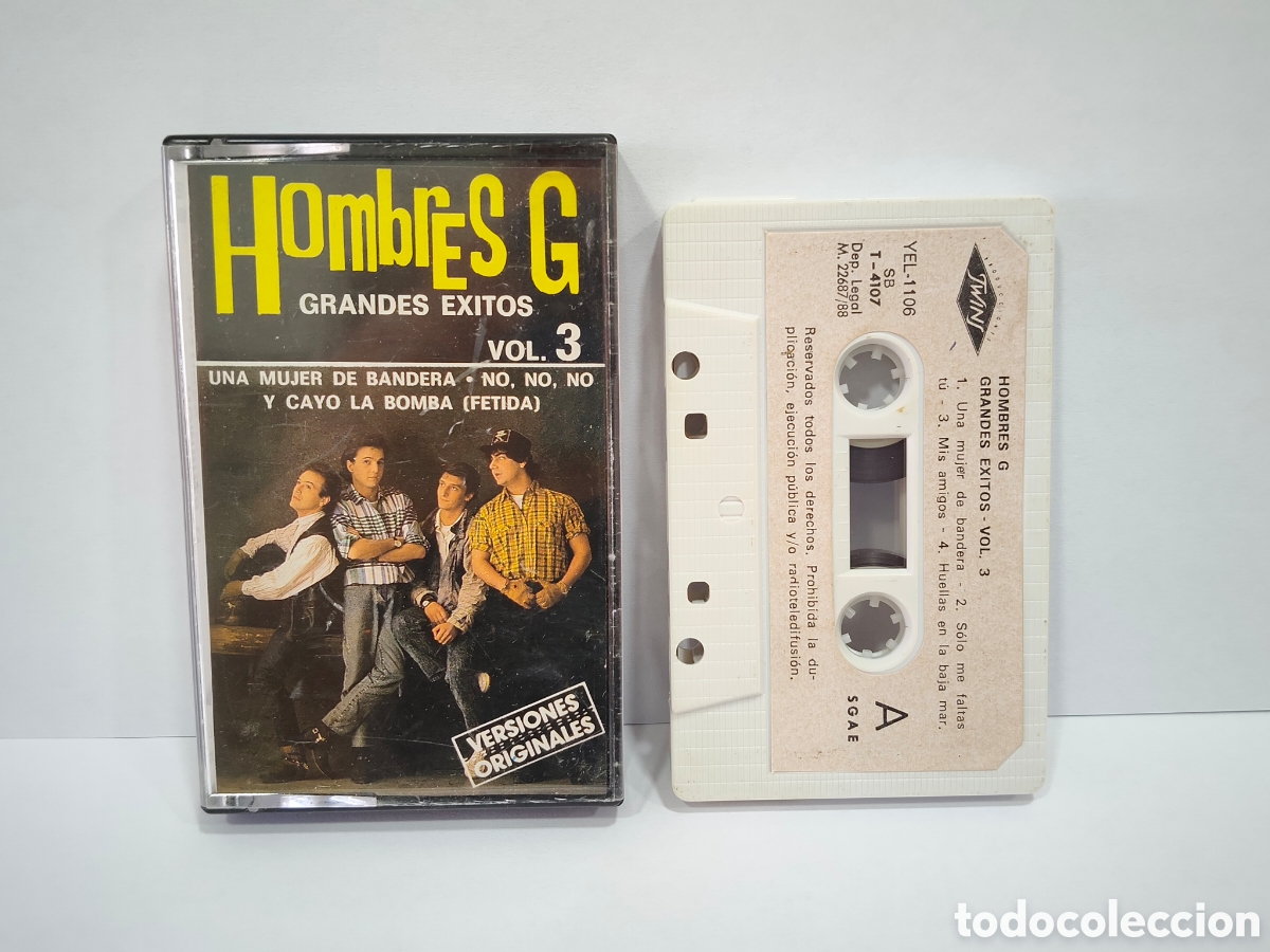Casetes antiguos: CINTA CASSETTE OMBRES G GRANDES &Eacute;XITOS VERSIONES Y GRABACION ORIGINAL