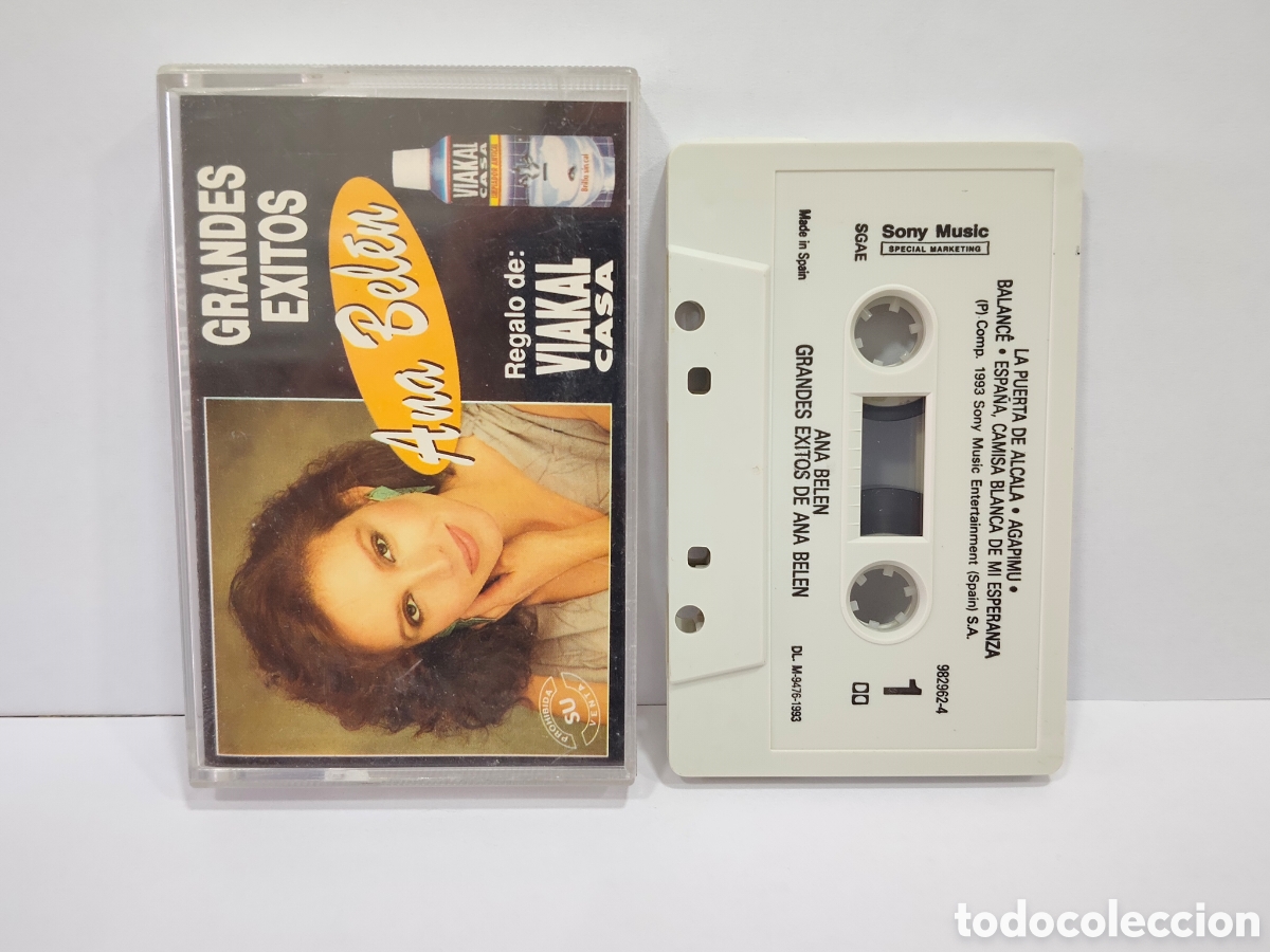 Casetes antiguos: CINTA CASSETTE PUBLICITARIA VIAKAL CASA ANA BELEN GRANDES &Eacute;XITOS GRABACION ORIGINAL 1983