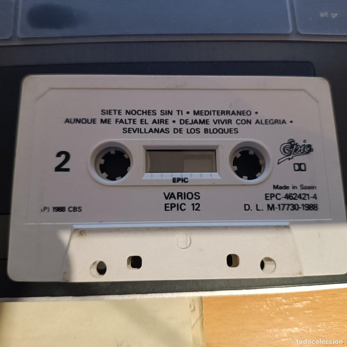 Casetes antiguos: CASETE EPIC 12, DE 1988, CON ESTUCHE