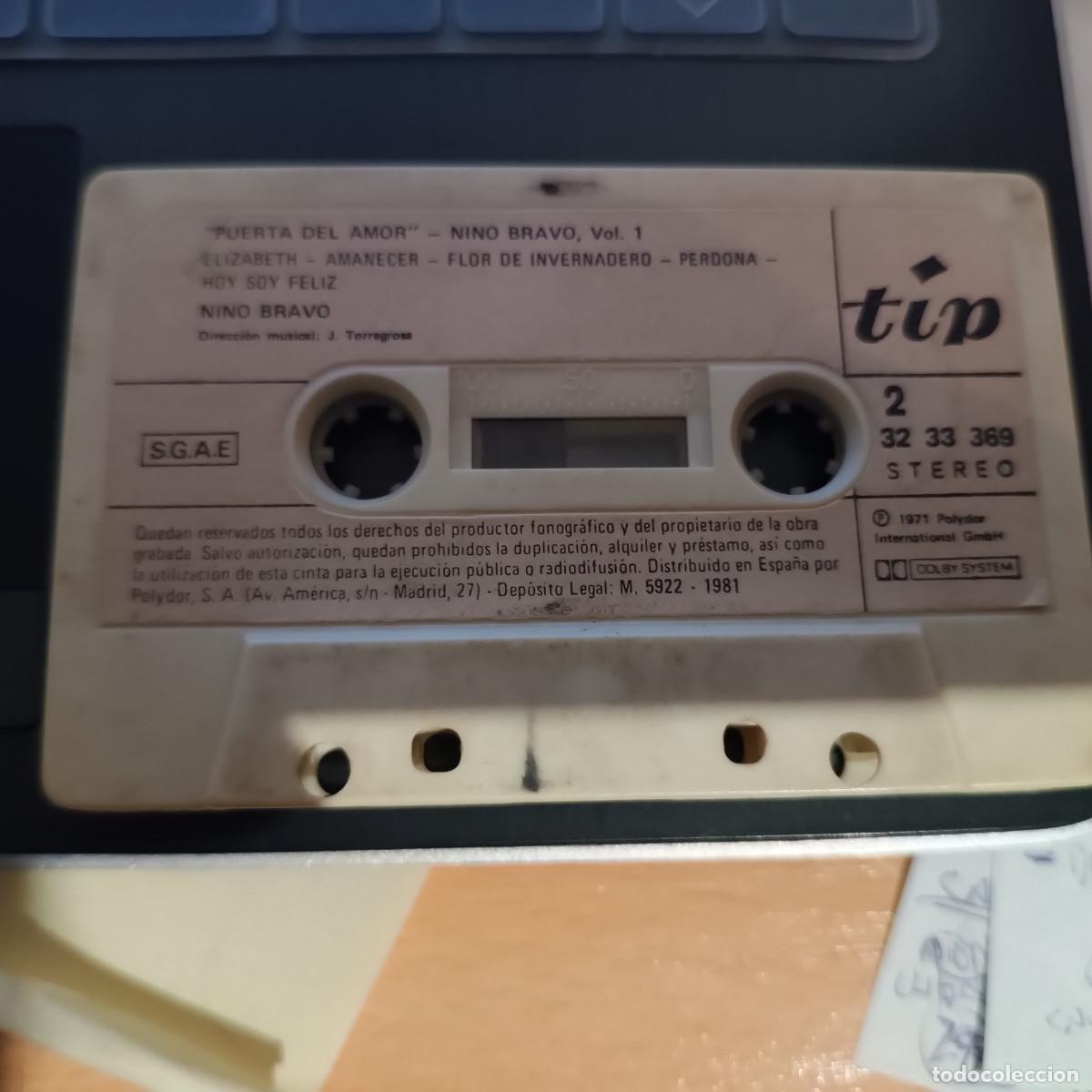 Casetes antiguos: CASETE DE NINO BRAVO, DE 1981, SIN CARCASA