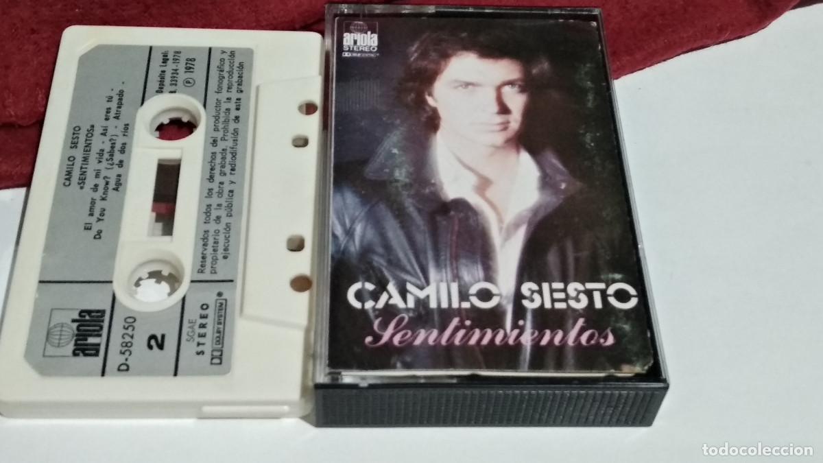 Casetes antiguos: Camilo Sesto /sentimientos - ariola 1978 CASETE CINTA CASSETTE VIVIR ASI ES MORIR DE AMOR
