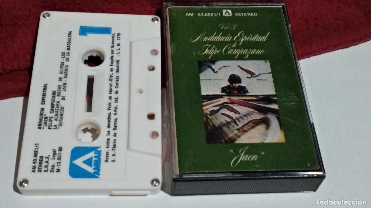 Casetes antiguos: FELIPE CAMPUZANO / ANDALUCIA ESPIRITUAL VOL 3 - 1980 AMBAR CASETE CINTA CASSETTE