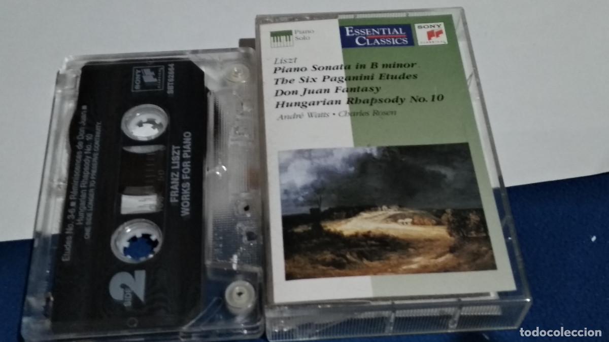Casetes antiguos: LISZT - ANDR&Eacute; WATTS - CHARLES ROSEL - M&Uacute;SICA CL&Aacute;SICA - 1996 SONY CASETE CINTA CASSETTE