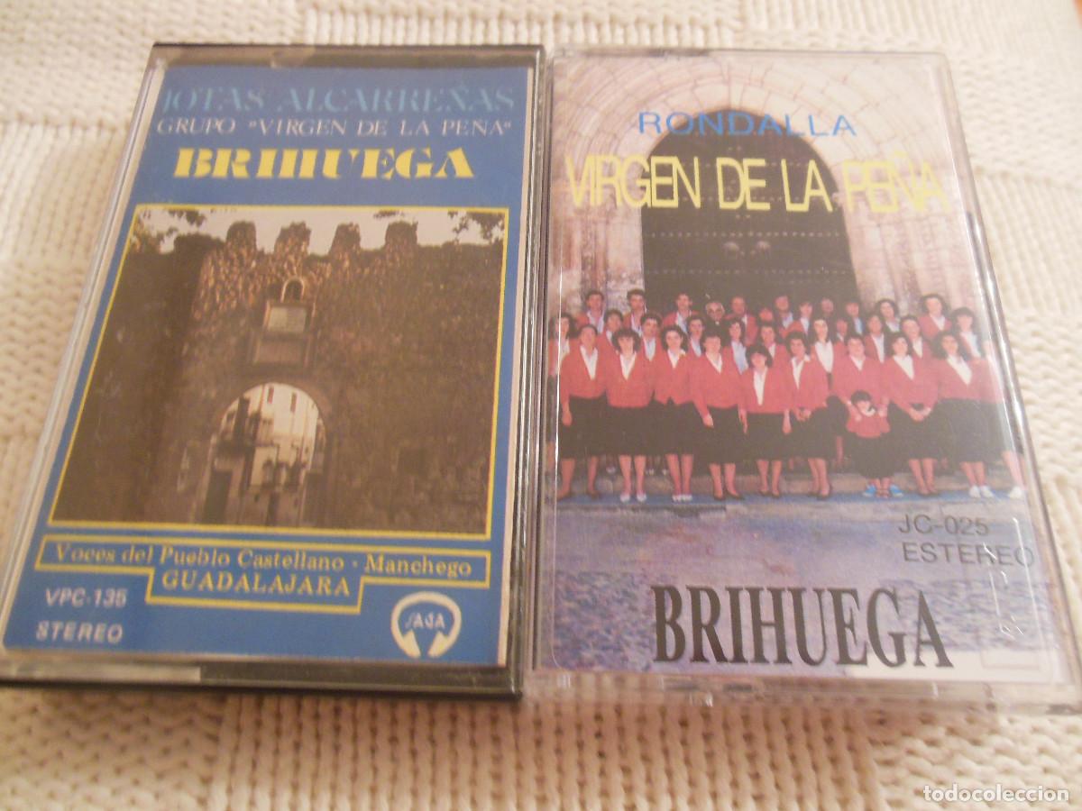 Casetes antiguos: BRIHUEGA JOTAS ALCARRE&Ntilde;AS GRUPO VIRGEN DE LA PE&Ntilde;A Y RONDALLA 1983 Y 1988 CASETE GUADALAJARA