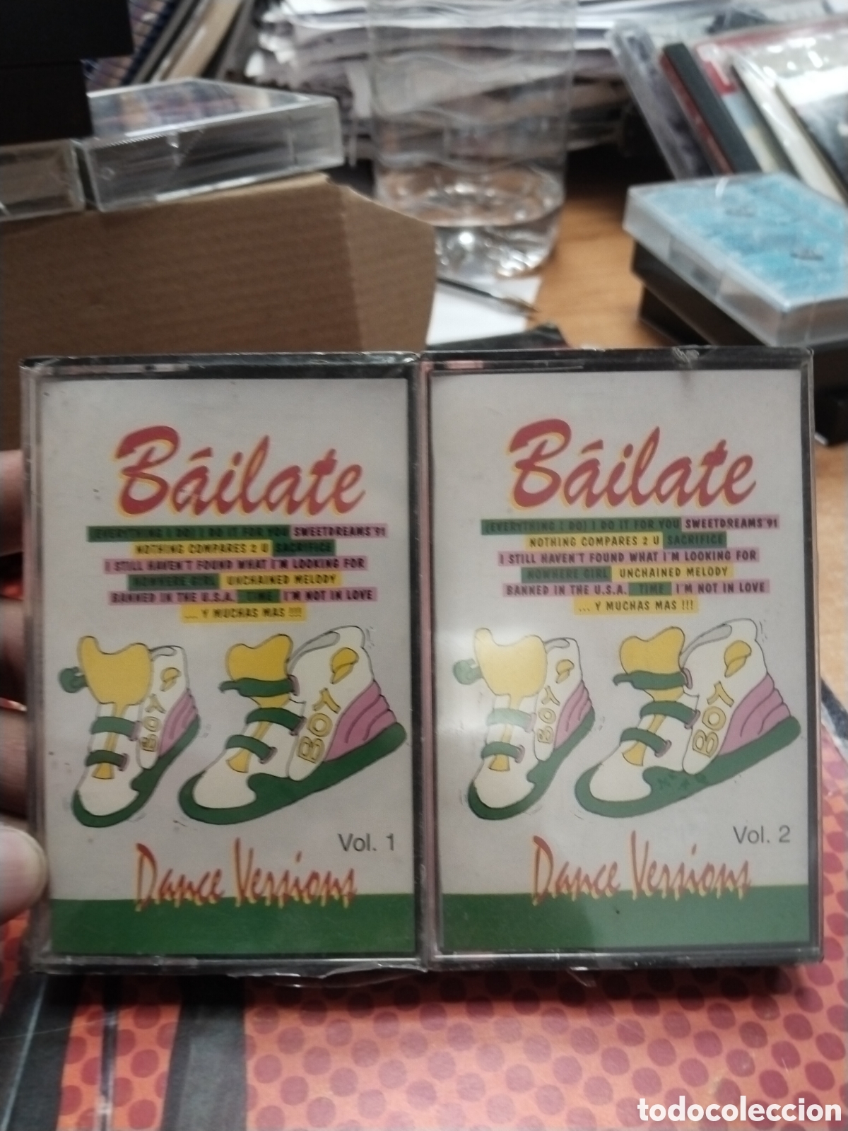 Casetes antiguos: Baila de dance versions volumen 1 dos casetes