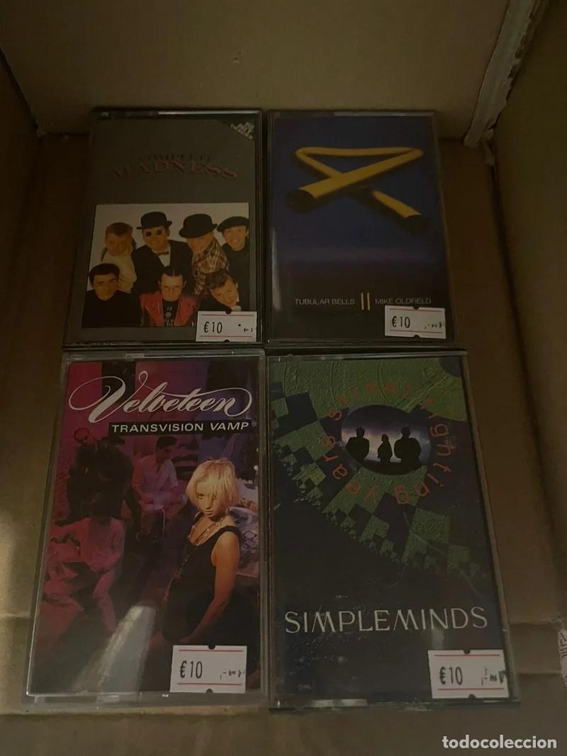 Casetes antiguos: Lote 4 Casetes: Madness, Mike Oldfield, Transvisio