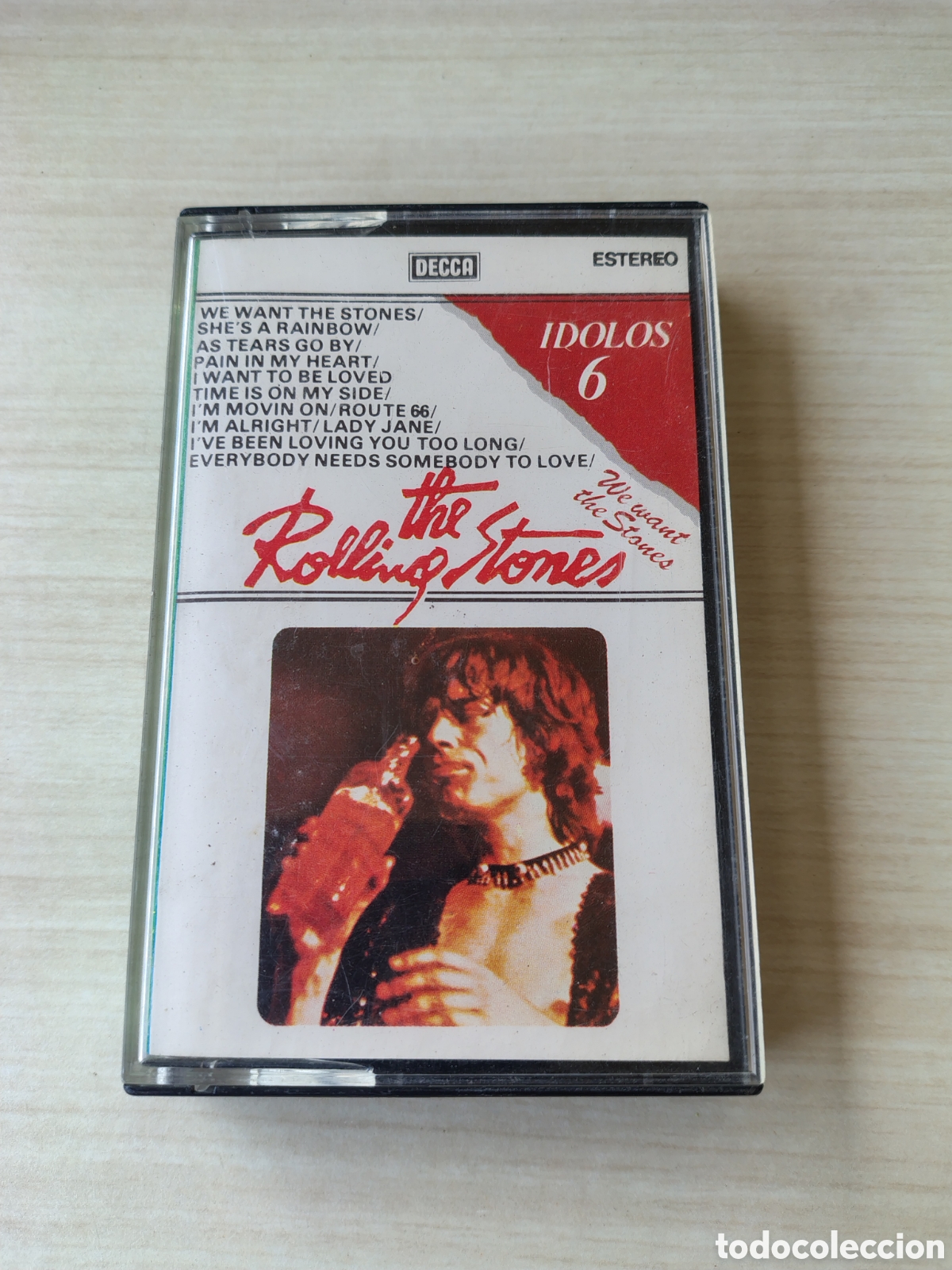 Casetes antiguos: THE ROLLING STONES We Want The Stones &Iacute;dolos N&deg;6 ( 1978 DECCA ESPA&Ntilde;A)