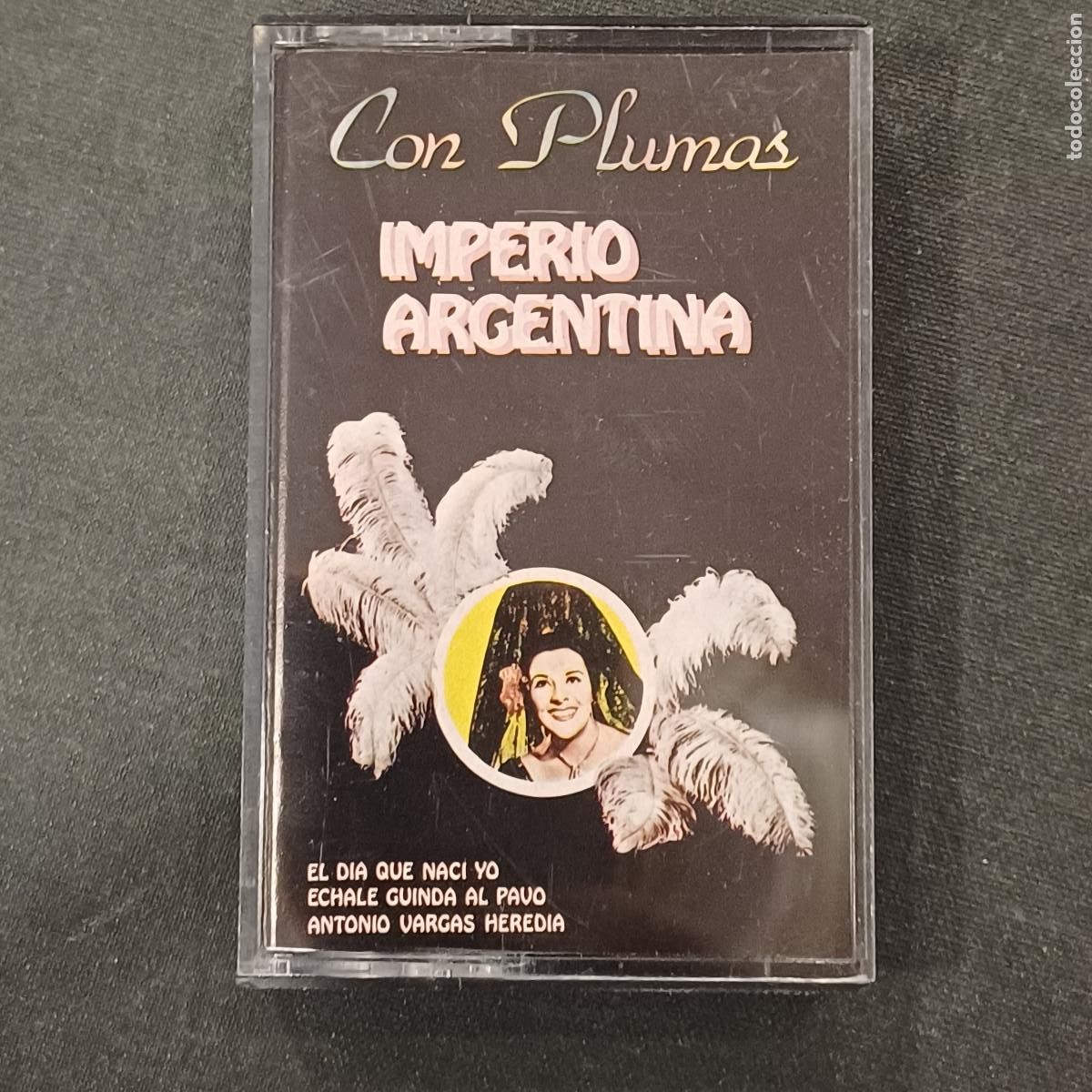Casetes antiguos: IMPERIO ARGENTINA/CON PLUMAS/CASETE.