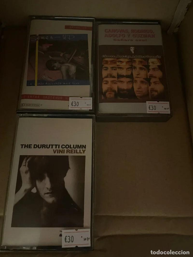 Casetes antiguos: Lote 3 Casetes: Semen Up, C&aacute;novas y Durutti