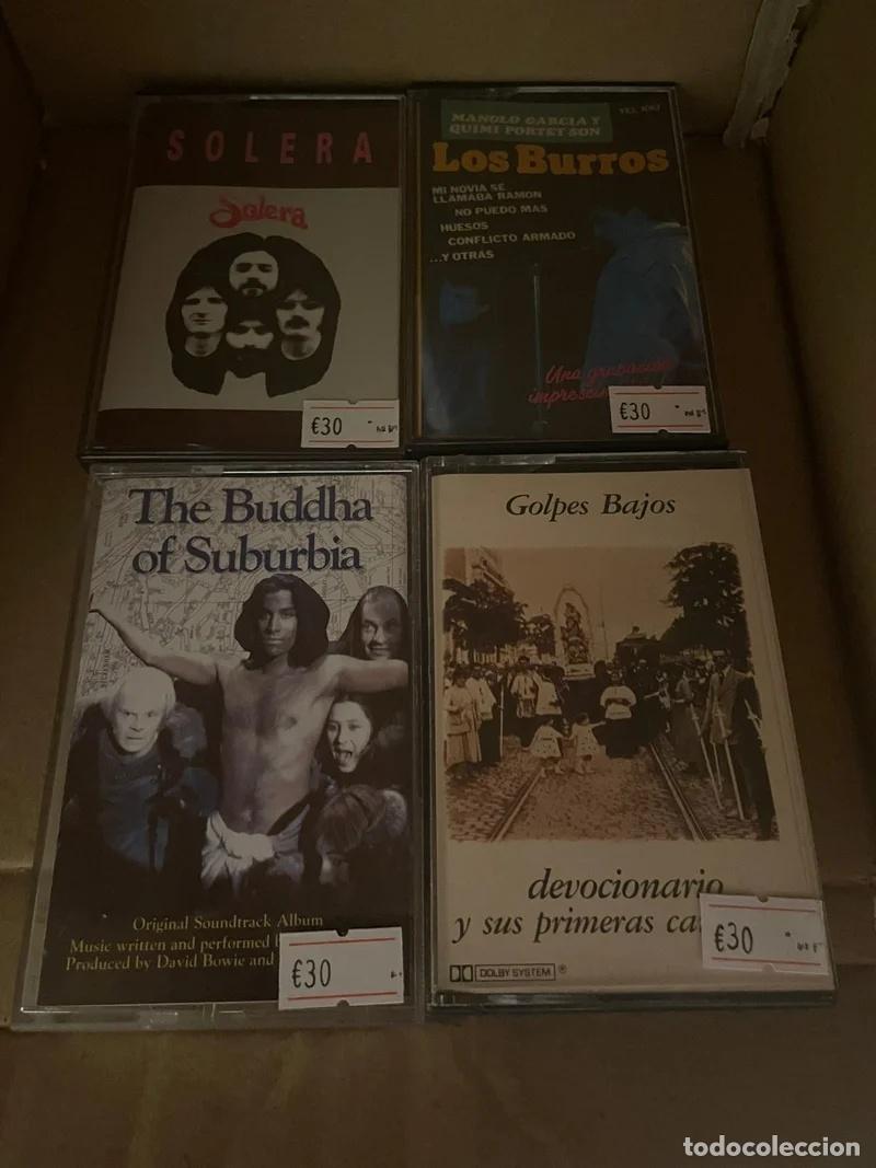 Casetes antiguos: Lote 4 Cassettes: Solera, Los Burros, Buddha of Su