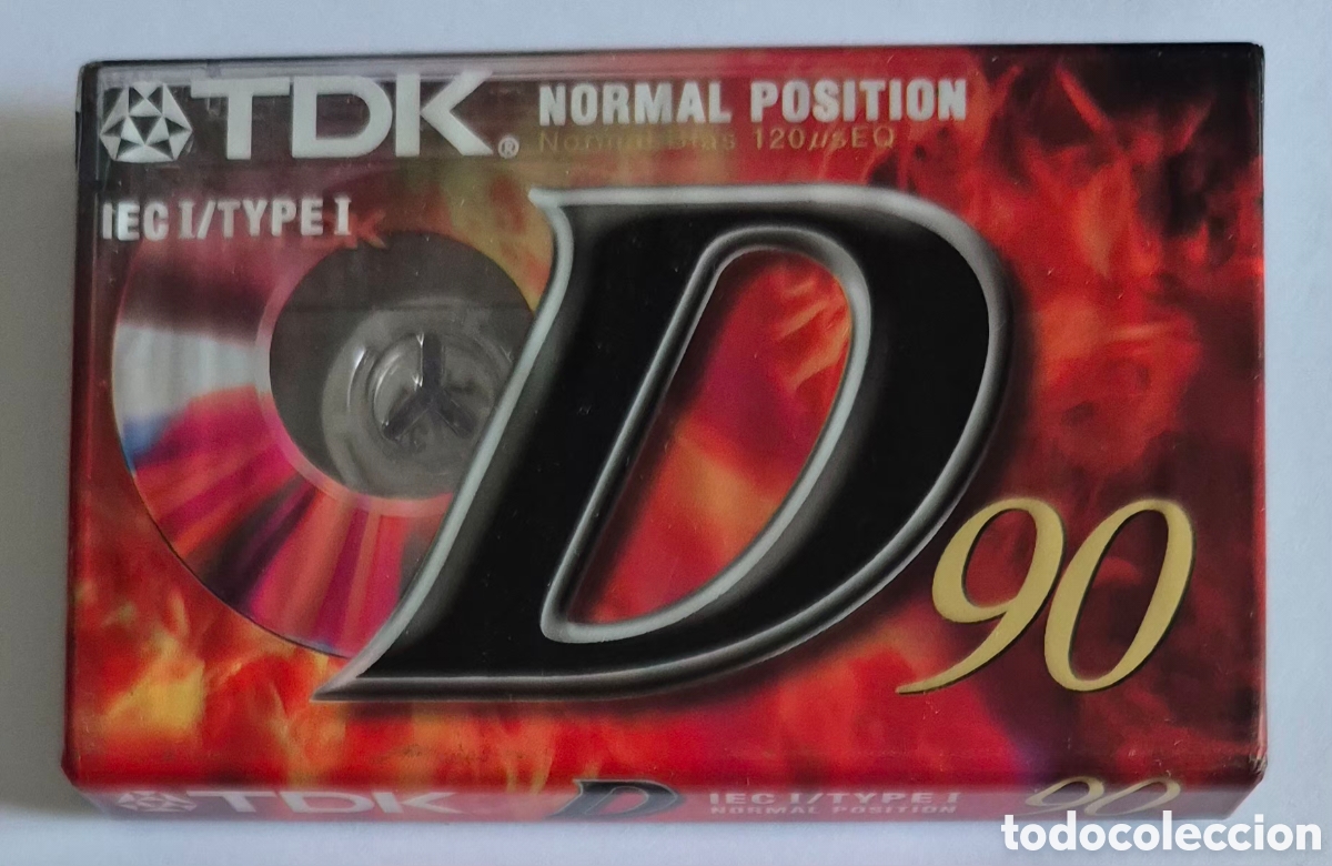 Casetes antiguos: CINTA DE CASETE TDK D90 (PRECINTADA)
