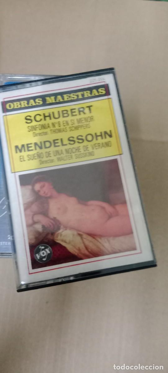 Casetes antiguos: OBRAS MAESTRAS SCHUBERT CASETE MUSICA G-RA14