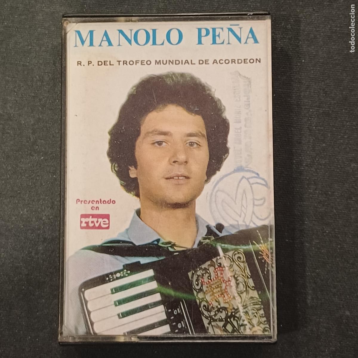 Casetes antiguos: MANOLO PE&Ntilde;A Y SU ACORDEON/CASETE.