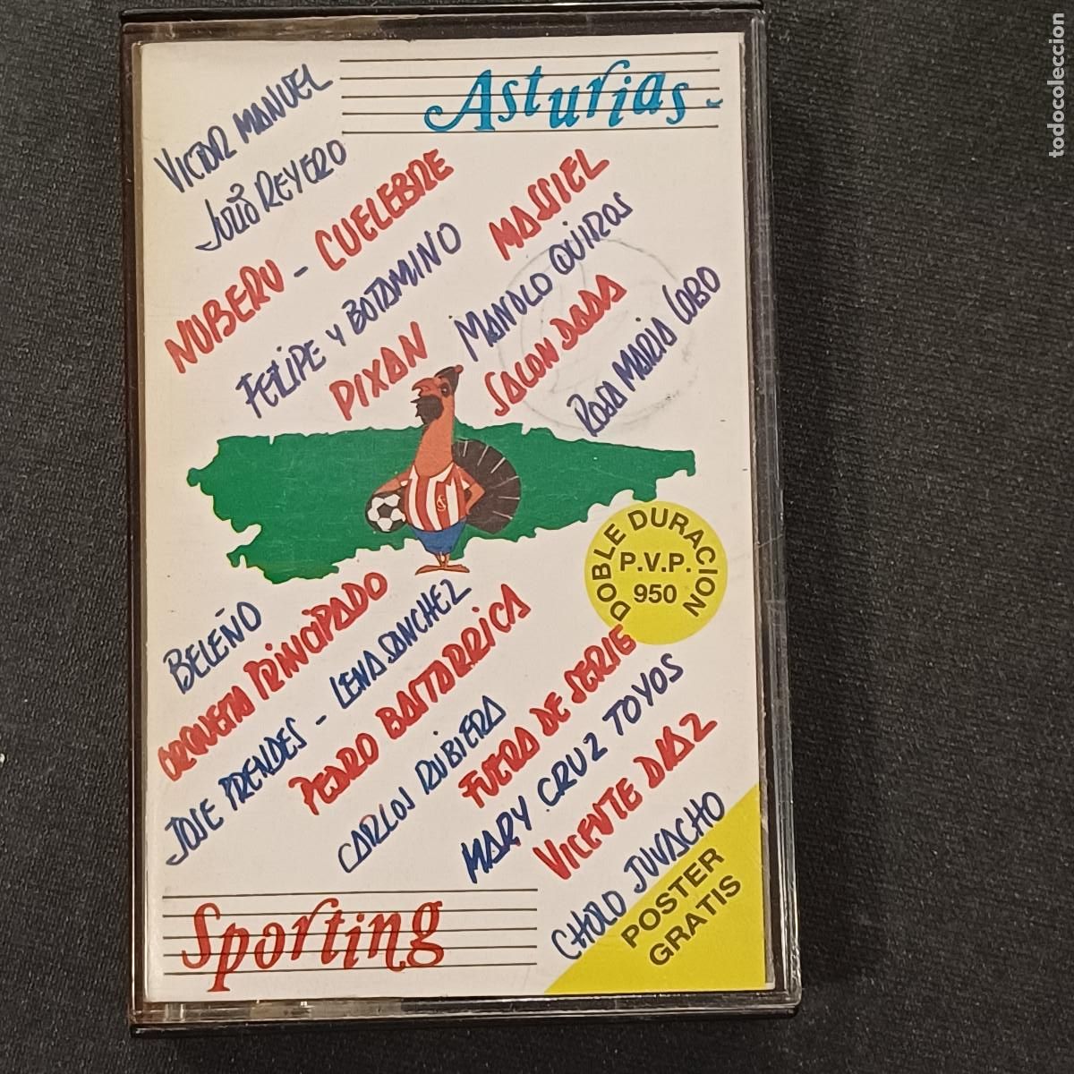 Casetes antiguos: ASTURIAS-SPORTING UNIDOS POR LA MUSICA/CASETE.