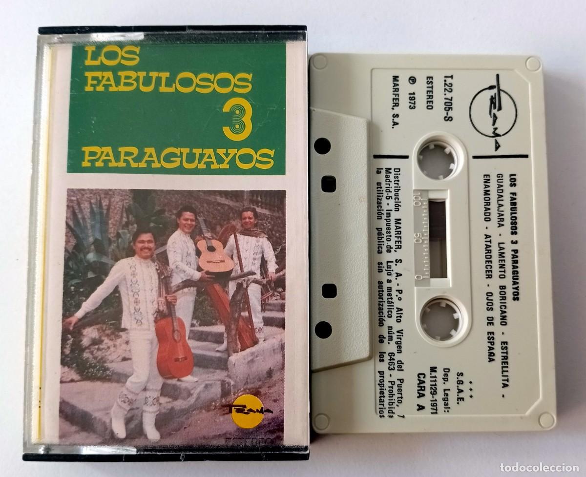 Casetes antiguos: CASSETTE LOS FABULOSOS 3 PARAGUAYOS - GUADALAJARA