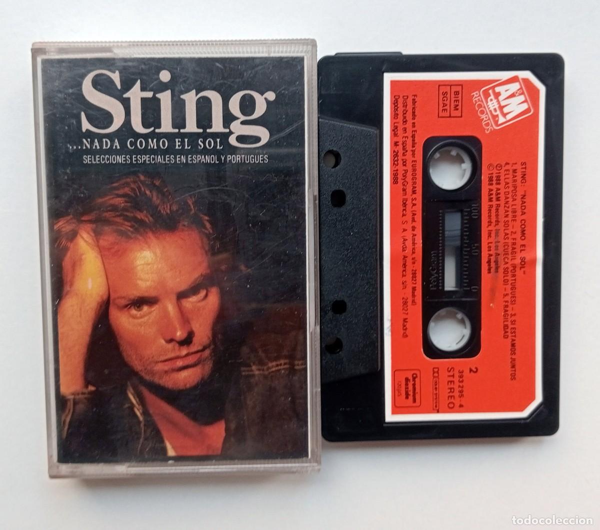 Casetes antiguos: CASSETTE STING - NADA COMO EL SOL