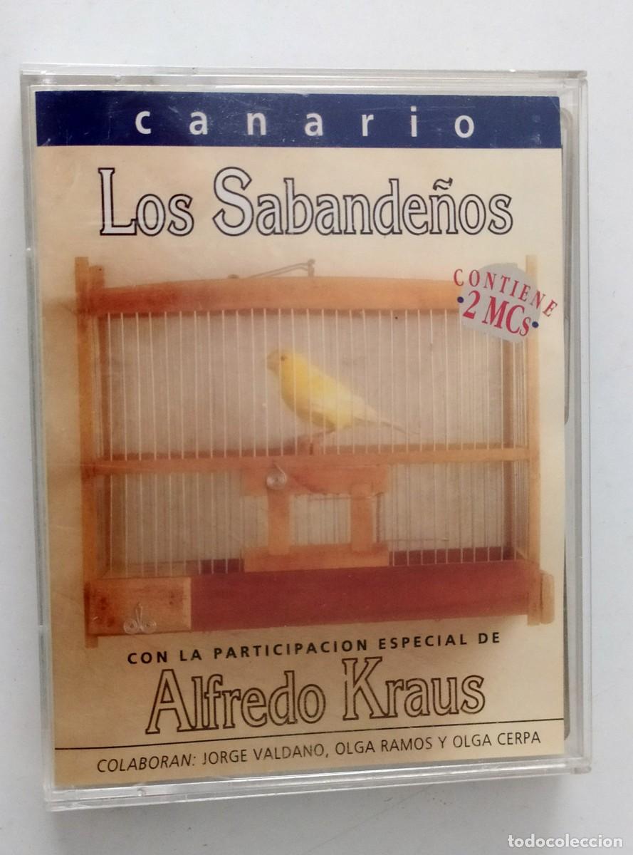 Casetes antiguos: DOBLE CASSETTE LOS SABANDE&Ntilde;OS CON ALFEDRO KRAUS - CANARIO