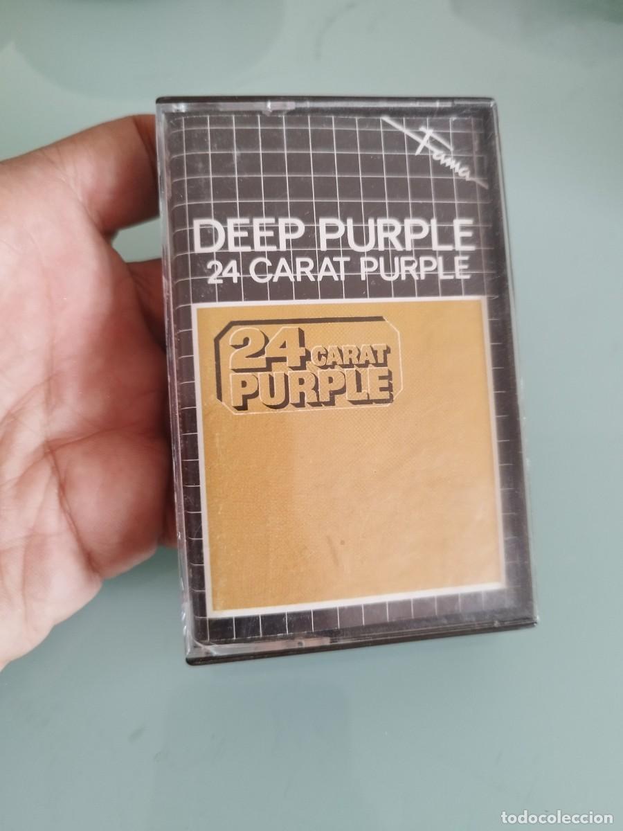 Casetes antiguos: Deep Purple &ndash; 24 Carat Purple. Cinta casete, cassette.