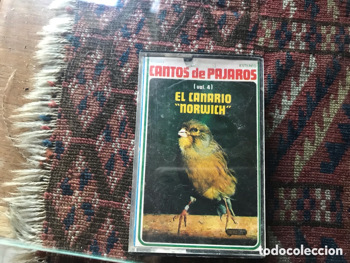 Casetes antiguos: Cantos de p&aacute;jaros. Volumen cuatro. El canario Norwich. Casete