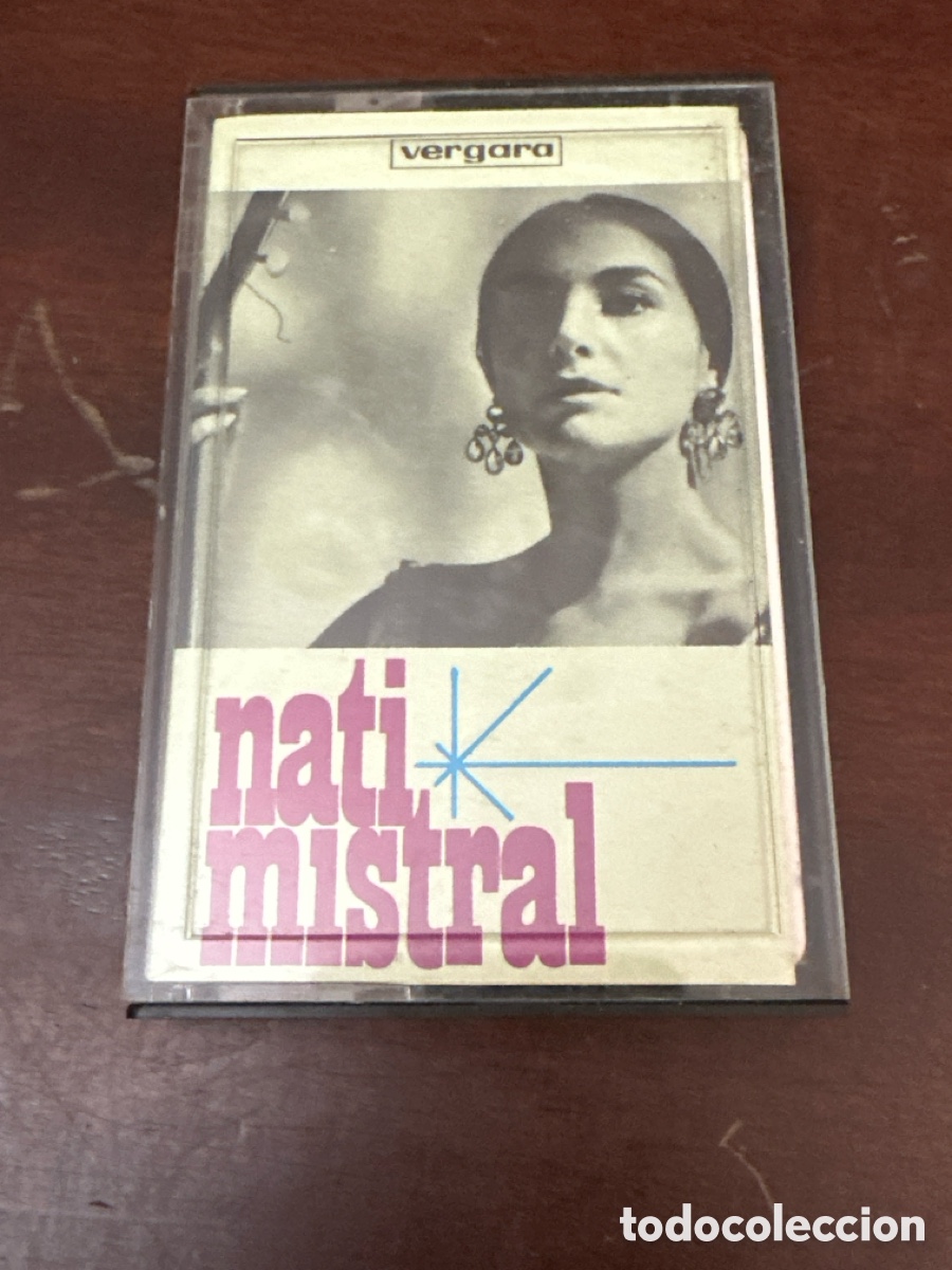 Casetes antiguos: Nati Mistral casette editado en Espa&ntilde;a sello Vergara a&ntilde;o 1970