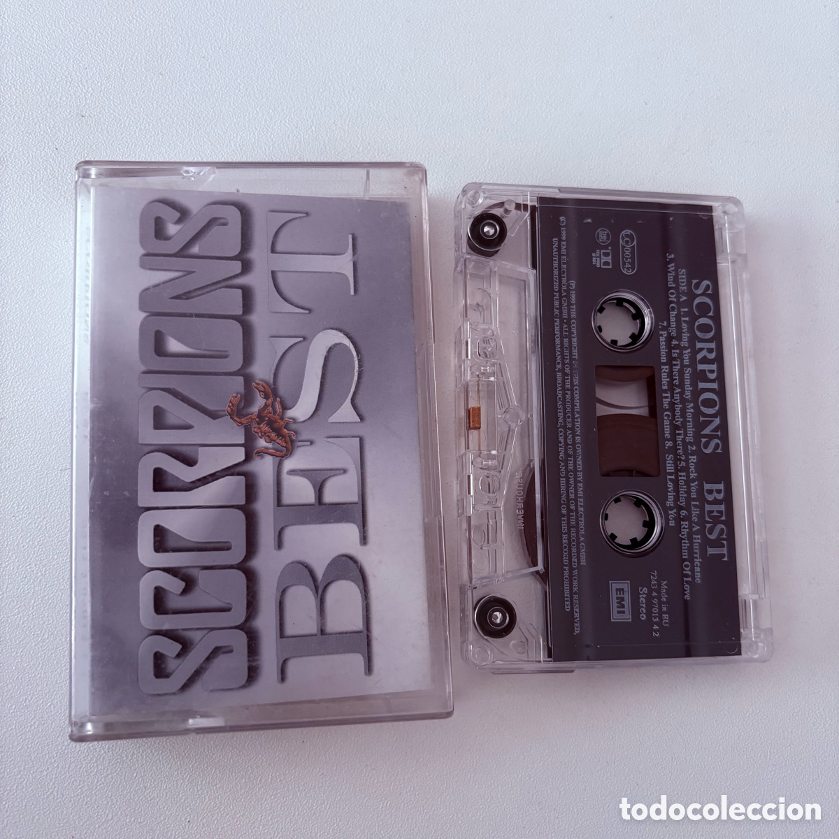 Casetes antiguos: Cinta cassette scorpions best edici&oacute;n europea de 1999