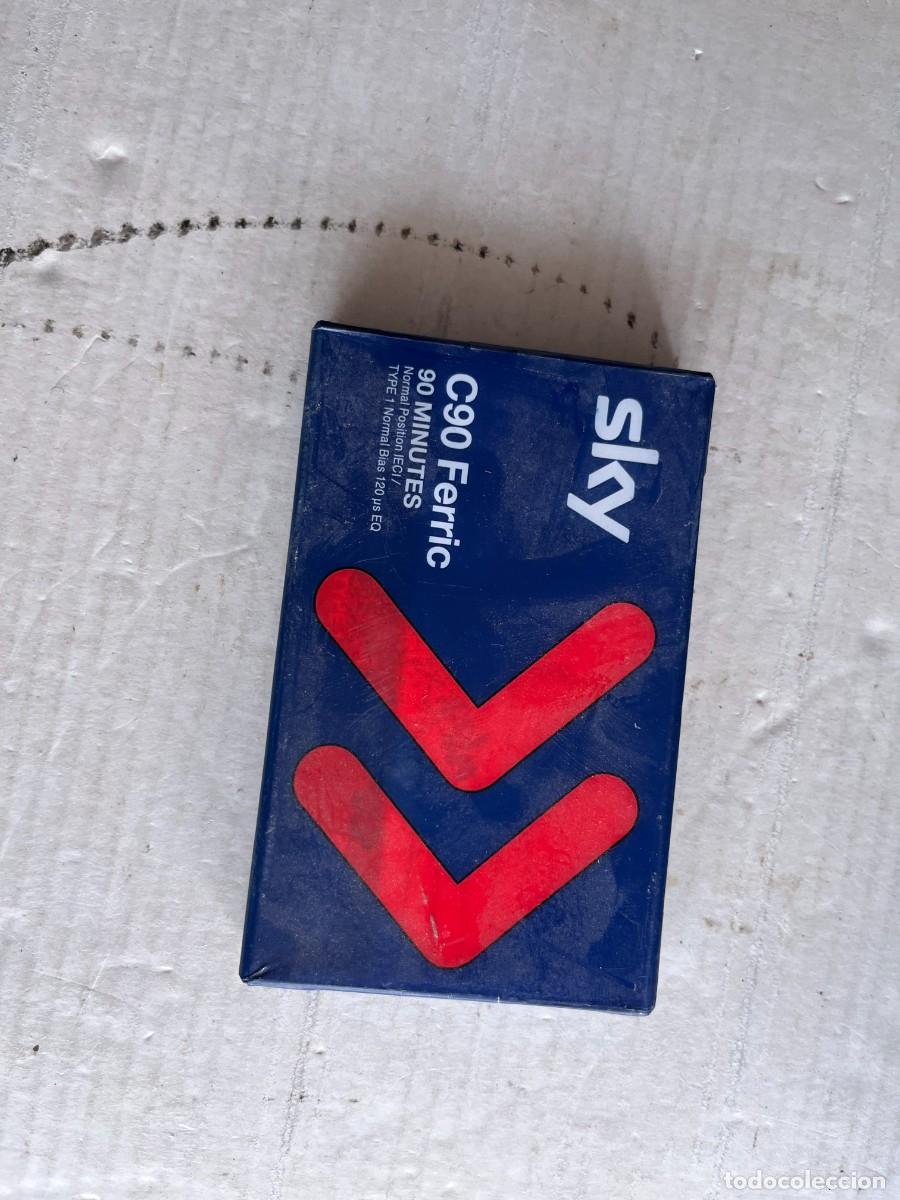 Casetes antiguos: 90 MINUTES SKY C90 FERRIC IECI TYPE 1 - CINTA VIRGEN NUEVA SELLADA KREATEN