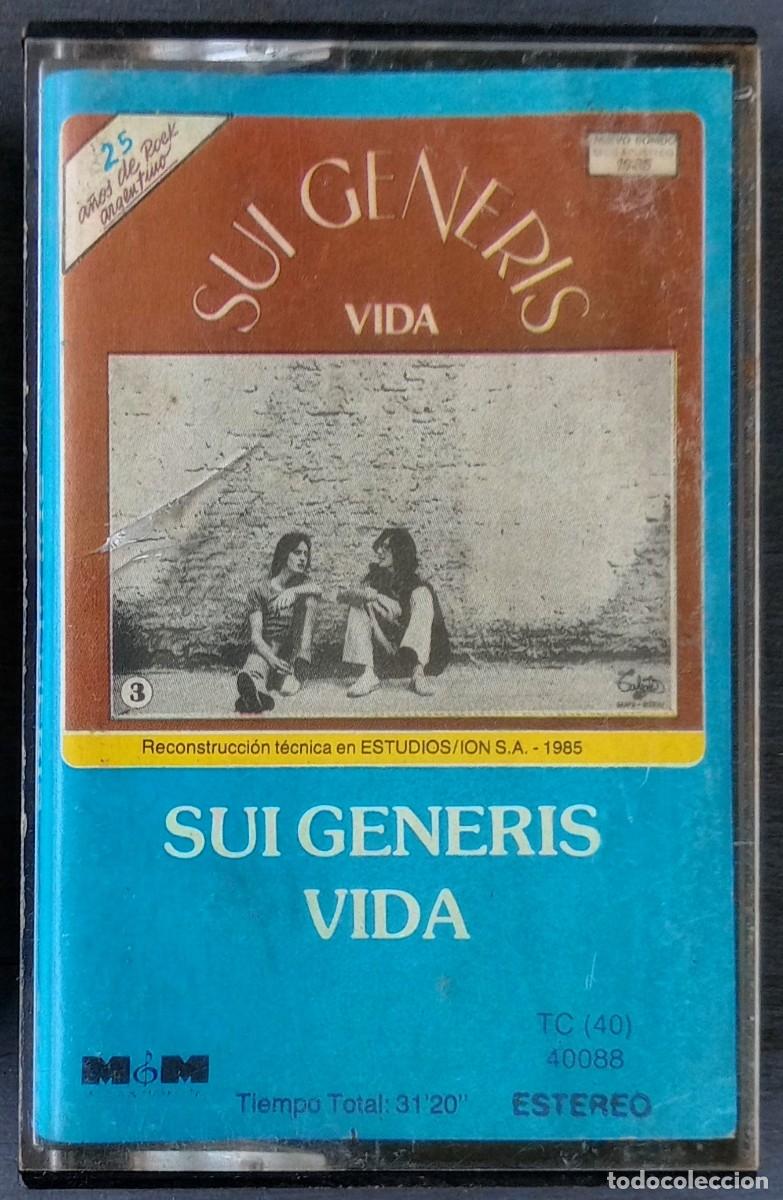 Casetes antiguos: Sui Generis Vida 1972 Cassette Argentina 1991 Charly Garcia Nito Mestre Rock Progresivo Folk