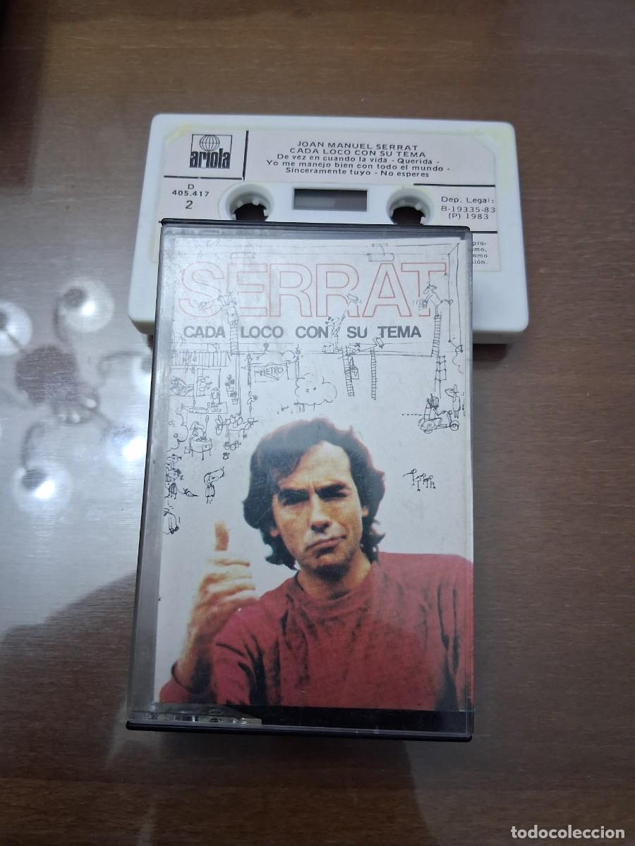 Casetes antiguos: Cinta de m&uacute;sica casete Joan Manuel Serrat Cada loco con su tema