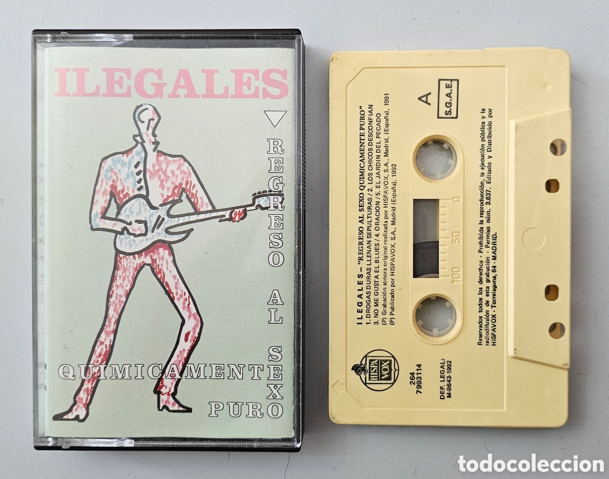 Casetes antiguos: CASSETTE ILEGALES - Regreso al sexo (Espa&ntilde;a - Hispavox - 1992) COMO NUEVA