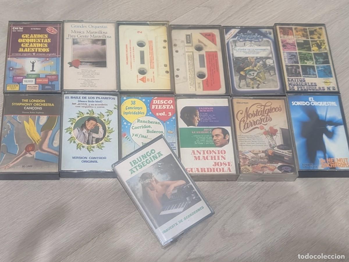 Casetes antiguos: LOTE DE 13 CASETES - VARIADOS ..DESDE RECOPILATORIOS , DE MUSICA DE CINE Y UNO DE ELLOS PRECINTADO