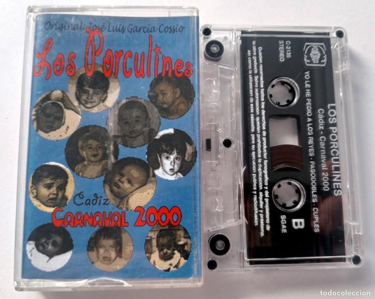 Casetes antiguos: CASSETTE CARNAVAL DE CADIZ 2000 CHIRIGOTA LOS PORCULINES (SELU GARC&Iacute;A COSS&Iacute;O)