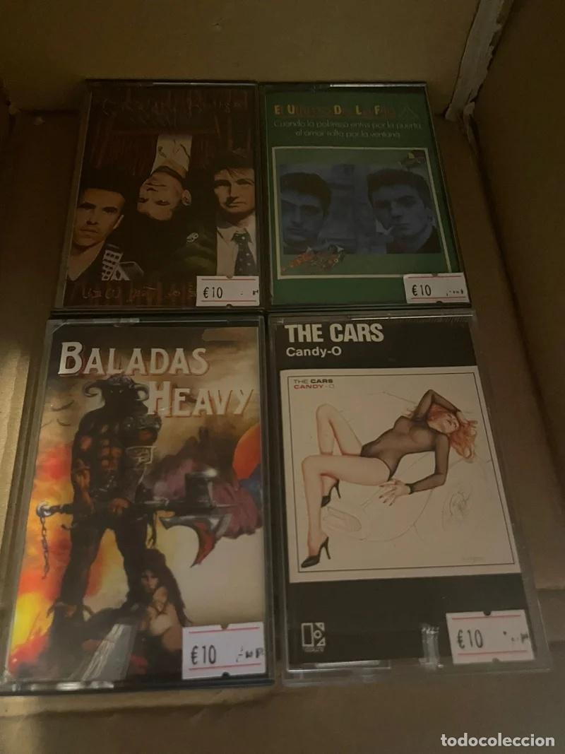 Casetes antiguos: Lote 4 Cassettes: Baladas Heavy, The Cars