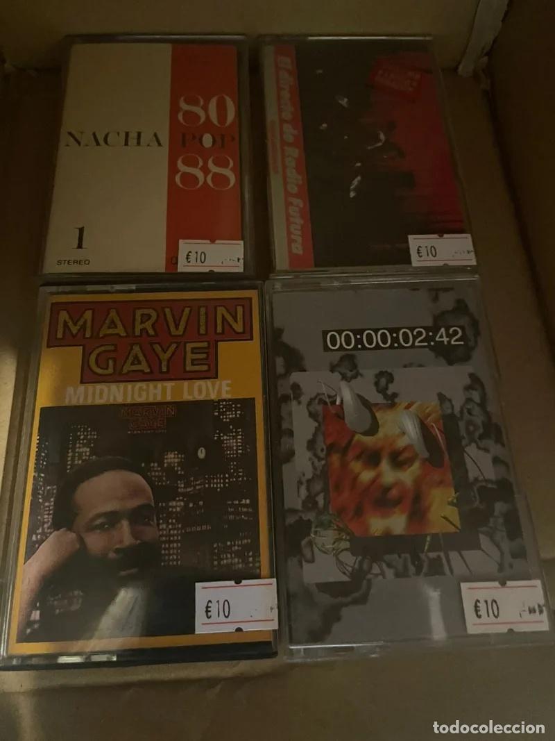Casetes antiguos: Lote 4 Casetes Nacha, Marvin Gaye, Radio Futura