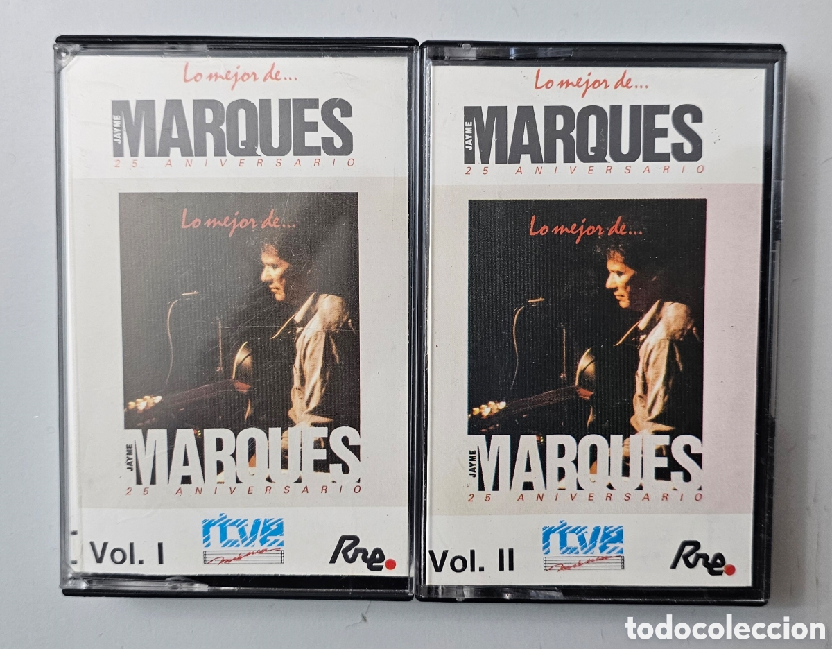 Casetes antiguos: LOTE 2 CASSETTES JAYME MARQUES - Lo Mejor De (Espa&ntilde;a - RNE - 1988) KILLER Brasil Jazz Bossa MEGARARO