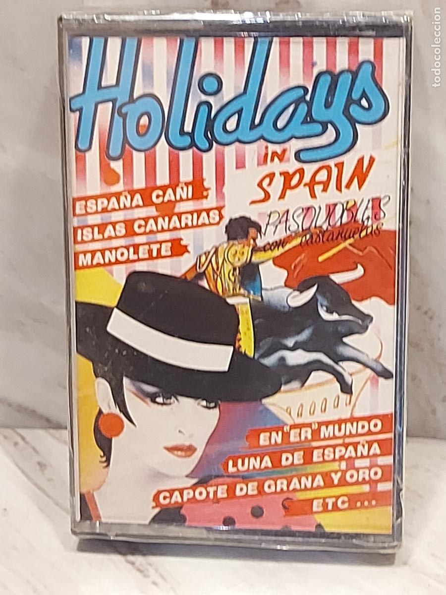 Casetes antiguos: HOLIDAYS IN SPAIN | ORQUESTA GUADALQUIVIR Y CASTA&Ntilde;UELAS | PASODOBLES | CASETE MC-606 | PRECINTADO