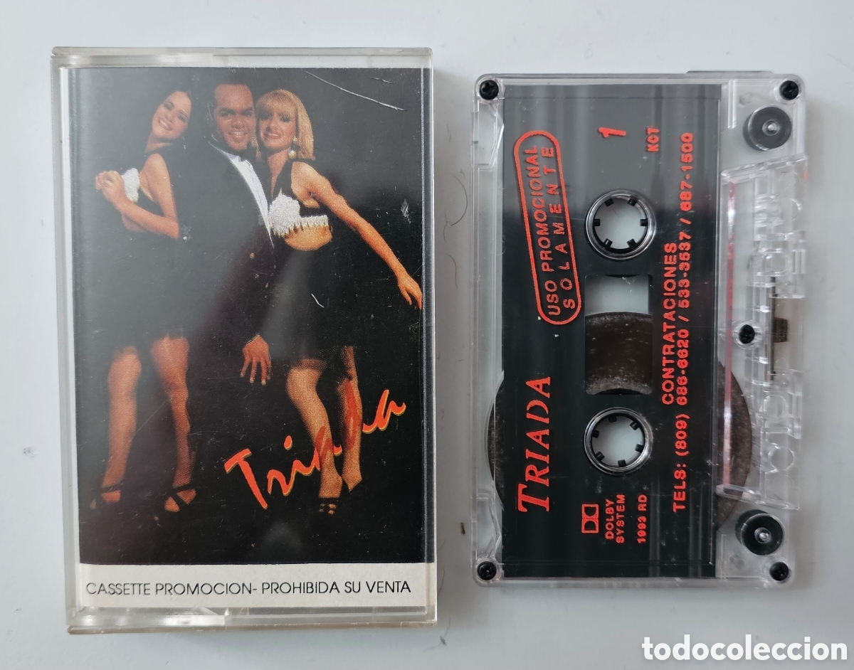 Casetes antiguos: CASSETTE TRIADA - Grandes exitos (Rep. Dominicana - KCT - 1993) Latin Salsa PROMOCIONAL MUY RARO