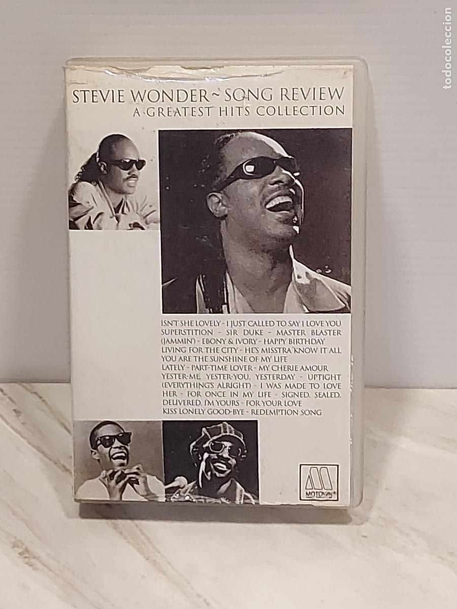 Alte Kassetten: STEVIE WONDER | SONG REVIEW - A GREATEST HITS COLLECTION | CASSETTE EDICI&Oacute;N INDIA | 1998