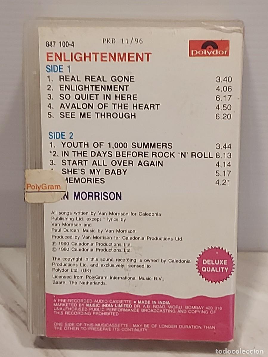 Casetes antiguos: VAN MORRISON | ENLIGHTENMENT | CASSETTE EDICI&Oacute;N INDIA | POLYDOR POLYGRAM | 1996 - Foto 5