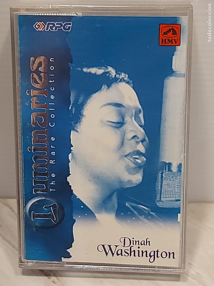 Alte Kassetten: DINAH WASHINGTON | LUMINARIES - THE RARE COLLECTION | CASSETTE EDICI&Oacute;N INDIA | HMV RPG 1996 | RARO