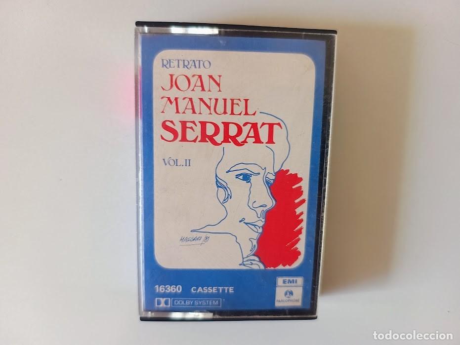 Casetes antiguos: Joan Manuel Serrat Retrato Vol II Cassette Edici&oacute;n Argentina 1982 (FREE SHIPPING)