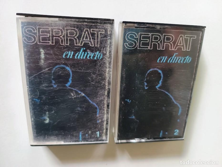 Casetes antiguos: Joan Manuel Serrat En Directo Vol 1 y 2 Cassettes Edici&oacute;n Argentina (FREE SHIPPING)