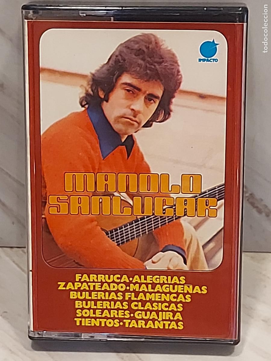Casetes antiguos: MANOLO SANL&Uacute;CAR | RECITAL FLAMENCO | CASETE IMPACTO 1977 | EC-421 | DE LUJO