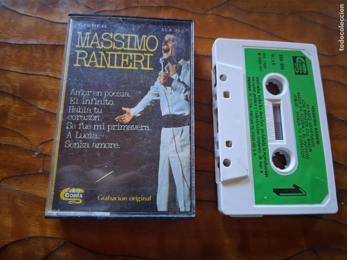 Casetes antiguos: Cinta de m&uacute;sica casete MASSIMO RANIERI Adagio Veneziano amor en poes&iacute;a A Lucia